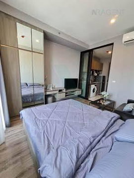 🚩 For Rent Condo KNIGHTSBRIDGE PRIME ONNUT Building 1, Floor 24,Studio, Room size 23 sqm