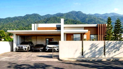 Houses for sale Hang Dong Post Office : For Sale | Modern Pool Villa at Chiang Mai View Doi Village, Hang Dong (ID:165PS) 