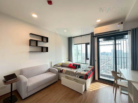 🎉 For Rent Condo THE LIVIN RAMKHAMHAENG Building A, Floor 37,Studio, Room size 23 sqm