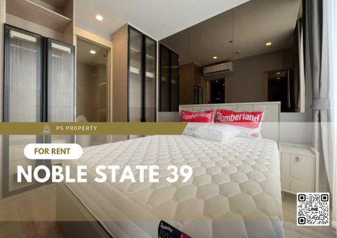 For rent ✨ NOBLE STATE 39 ✨ near BTS Phrom Phong, complete with furniture and electrical appliances.