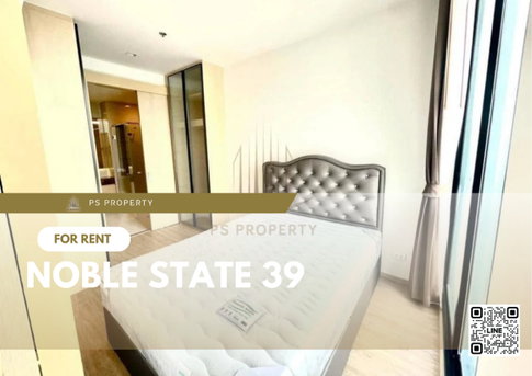 For rent ✨ NOBLE STATE 39 ✨ near BTS Phrom Phong, complete with furniture and electrical appliances.