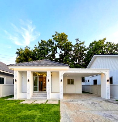 บ้านเดี่ยว เชียงใหม่ไนท์ซาฟารี : 🏡🎉 ขายบ้านเดี่ยวชั้นเดียว บ้านใหม่แกะกล่อง นอกโครงการที่ดินจัดสรร ทำเลสันผักหวาน หางดง ใกล้เมือง - ราคา 2.99 ล้านบาท  รหัสทรัพย์ C7MG100952