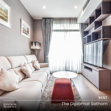 Rental Condo 🌆 The Diplomat Sathorn, 2BR 75 sq.m. 55K 💫 Beautiful View, Furnished Unit, Near BTS Surasak