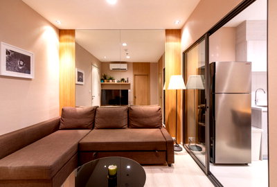 คอนโดให้เช่า : Call : 085-539-4541 Condo Life Sukhumvit 48 ใกล้ BTS พระโขนง ขนาด 33 ตารางเมตร 1 ห้องนอน ชั้น22 ตึกS ตกแต่งครบพร้อมอยู่