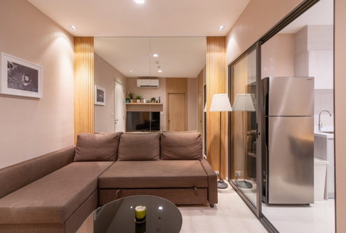 Call : 085-539-4541 Condo Life Sukhumvit 48 ใกล้ BTS พระโขนง ขนาด 33 ตารางเมตร 1 ห้องนอน ชั้น22 ตึกS ตกแต่งครบพร้อมอยู่