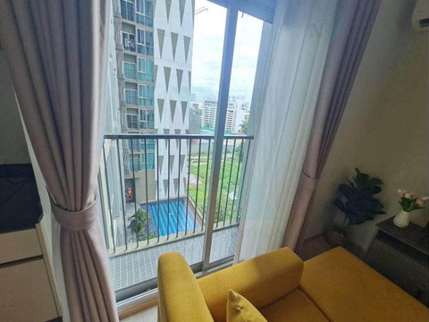🎉 For Rent Condo NOBLE REVOLVE RATCHADA 2 Building 1, Floor 10,2 bed room, Room size 52.00 sqm