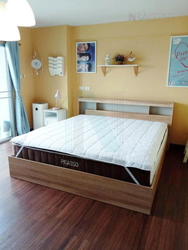 For rent, The Escape Sukhumvit 101/1, 1 bedroom, 8th floor, Building A, near Wachiratham Sathit Temple.
