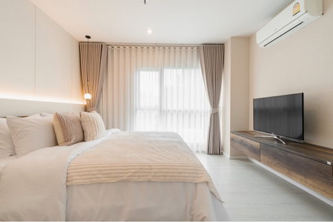 S318 🔥 For Rent 📍 Aspire Rama 9 📍 Beautifully inspected, ready to move in, fully furnished with appliances.