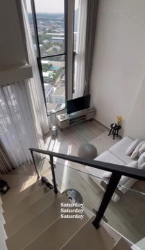 📌 For Rent Condo KNIGHTSBRIDGE KASET SOCIETY Building C, Floor 20,Duplex, Room size 41.00 sqm