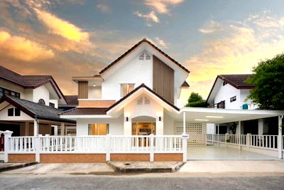 เช่าบ้านเดี่ยว เทศบาลตำบลดอนแก้ว : POS บ้านเดี่ยว ในหมู่บ้านขวัญเวียง หางดง สไตล์โมเดิร์นมินิมอล เฟอร์นิเจอร์ เครื่องใช้ไฟฟ้าครบชุด