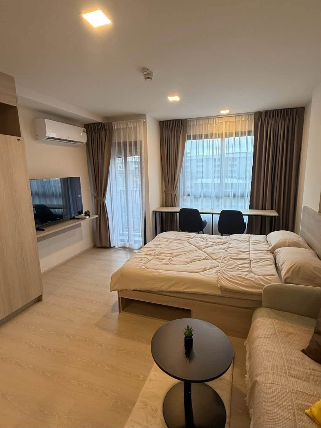 ให้เช่า ดีคอนโด วิวิด รังสิต ตึก A 25.26 ตร.ม.ห้องใหม่ เฟอร์ครบ ตรงข้าม ม.กรุงเทพ (TR1363)
