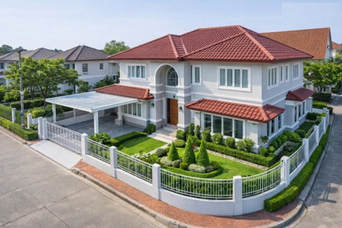 รามอินทรา-วัชรพล สุขาภิบาล 5 ซ.26-32 ลดจาก120,000 เหลือ 41,999B-M คฤหาสน์หัวมุมบ้านเดี่ยว 2 ชั้น 4-5นอน 3 น้ำ  91ตร.ว. พร้อมเฟอร์ฯบิวท์อิน