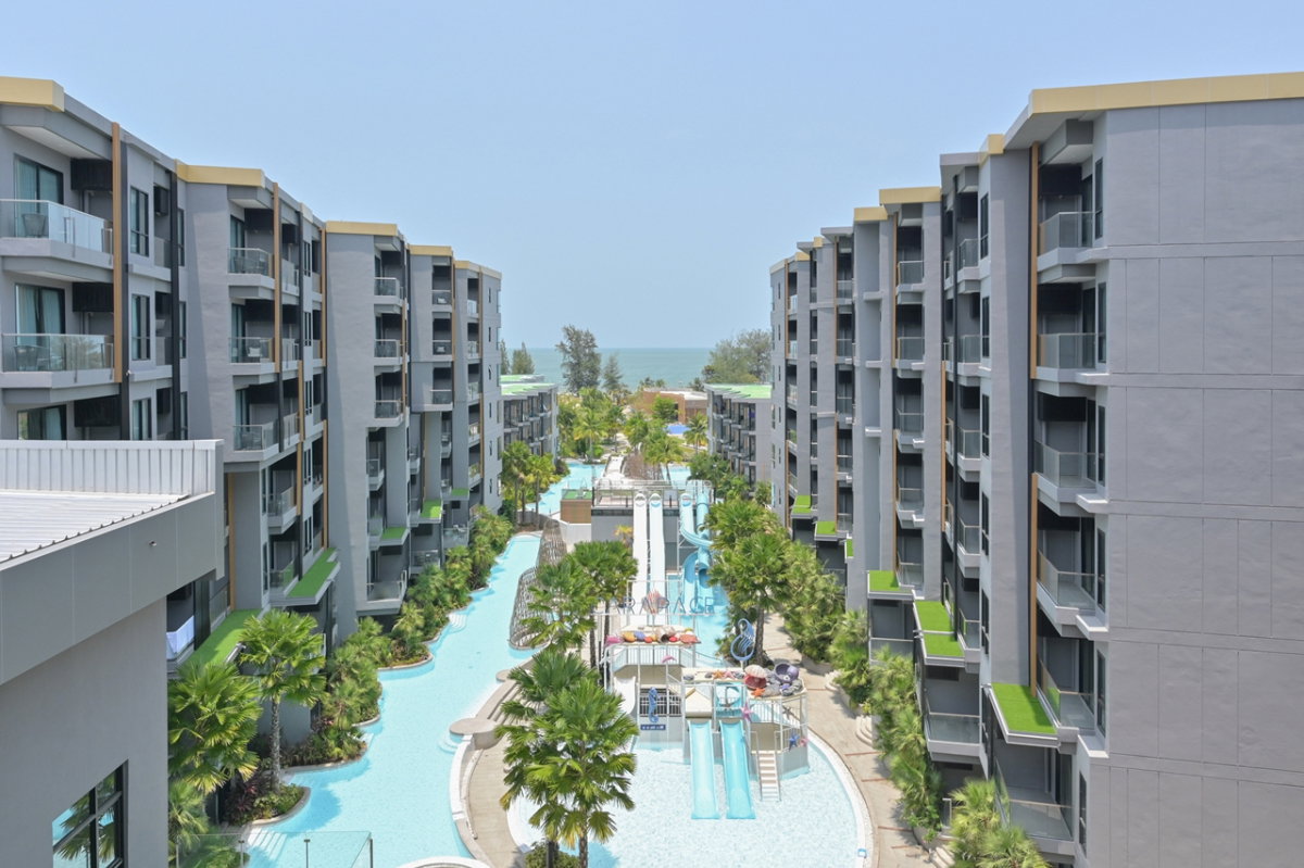 รูป ขายคอนโด Carapace Hua Hin : คาราเพซ หัวหิน , ห้องพักระดับ Deluxe Sea View 2 ห้องนอน ชั้น5 ระเบียงวิวทะเลและสวนน้ำ - รูปที่ 11/17