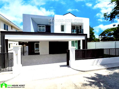 ขายบ้านเดี่ยว : บ้านเดี่ยว Perfect Masterpiece รัตนาธิเบศร์ บนสังคมคุณภาพ  ตกแต่งใหม่สไตล์ Modern Minimalist 
