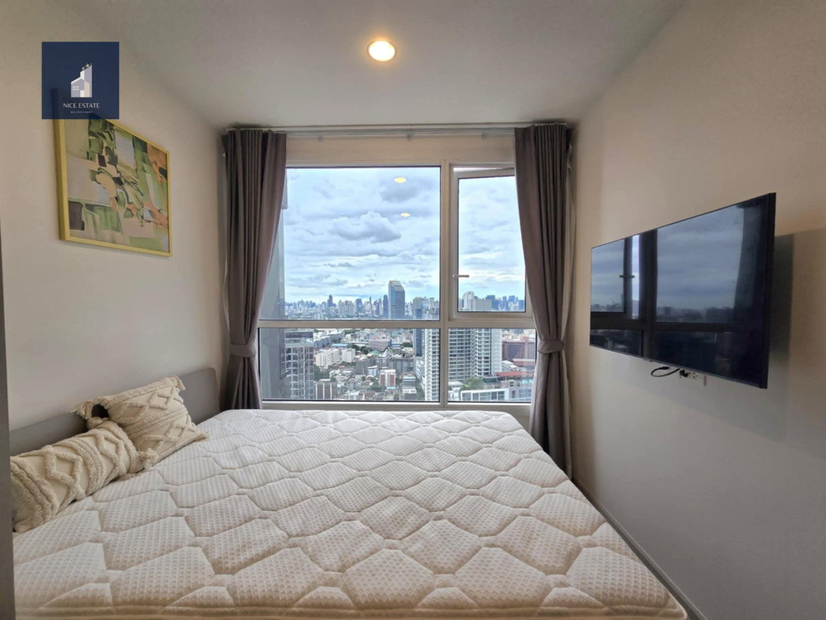 picture XT Huaikhwang 1bedroom with enclosed kitchen high floor take clear view  - 5/9