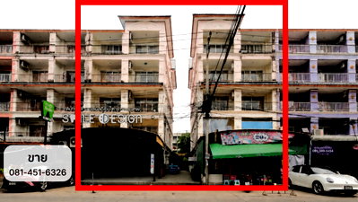 Shophouses for sale Pathumthani : 5-Storey Building + Dormitory for Sale 📍 Next to Bangkok University, Rangsit