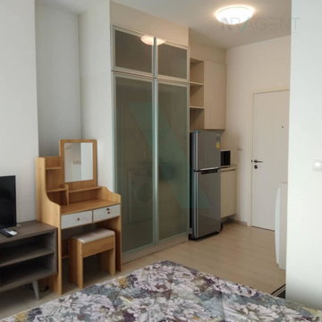 🔺 For rent condo CHAPTER ONE ECO RATCHADA - HUAI KHWANG Building C, Floor 21,Studio, Room size 23.00 sqm