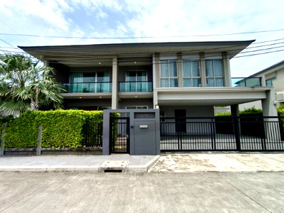 บ้านเดี่ยวให้เช่า : ให้เช่าบ้านเดี่ยว The Palm บางนา-วงแหวน หลังมุม ซอยแรกส่วนตัว 5 นอน เฟอร์ครบ พร้อมเข้าอยู่