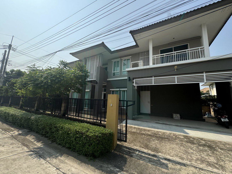 บ้านเดี่ยวให้เช่า : 📌 ให้เช่าบ้านเดี่ยว 2 ชั้น ดีไลท์ แอทซีน วัชรพล-จตุโชติ 3 ห้องนอน 4 ห้องน้ำ