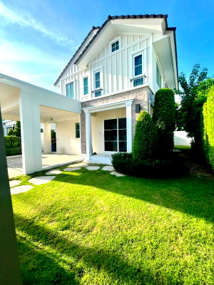 บ้านเดี่ยวให้เช่า : ให้เช่า บ้านเดี่ยว Villaggio 2 ศรีนครินทร์–บางนา ใกล้ Mega Bangna พร้อมเข้าอยู่ ฟรี WiFi และดูแลสวน