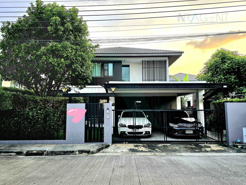 บ้านเดี่ยวให้เช่า : 📌 ให้เช่าบ้านเดี่ยว 2 ชั้น มัณฑนา บางนา กม.7 3 ห้องนอน 3 ห้องน้ำ
