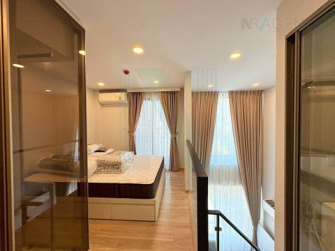 📌 For Rent Condo ESQUE SUKHUMVIT 101/1 Building 1, Floor 7,Duplex 2 bed room, Room size 44 sqm