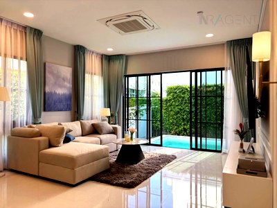 บ้านเดี่ยวให้เช่า : 📌 ให้เช่าบ้านเดี่ยว 2 ชั้น นันทวัน พระราม9 กรุงเทพกรีฑาตัดใหม่ 4 ห้องนอน 5 ห้องน้ำ