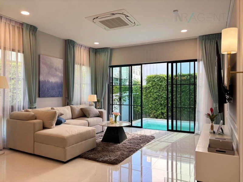 Houses for rent : 📌 For Rent 2-story House NANTAWAN RAMA 9 NEW KRUNGTHEPKREETHA 4 bedroom 5 bathroom