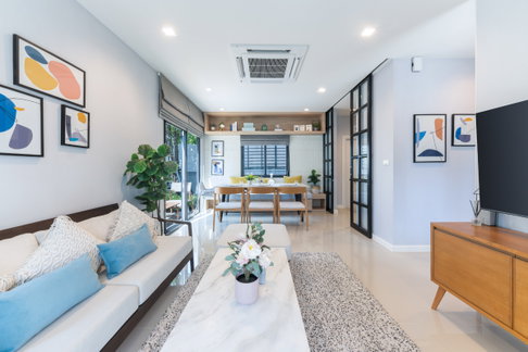 บ้านสวยให้เช่ารายเดือน ใกล้สนามบิน 📍 Sense Bangna – Suvarnabhumi | เซนส์ บางนา-สุวรรณภูมิ  4 ห้องนอน | 3 ห้องน้ำ | 2 ที่จอดรถ 
