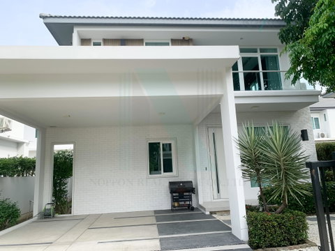 📌 ให้เช่าบ้านเดี่ยว โครงการ มัณฑนา ศรีนครินทร์-ร่มเกล้า 2 ชั้น 3 ห้องนอน 3 ห้องน้ำ