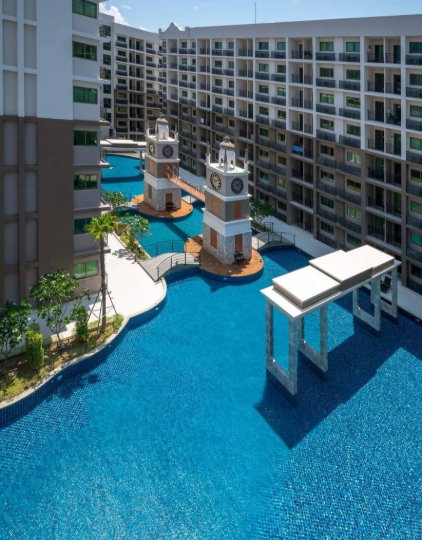 รูป ปล่อยเช่าคอนโด อาคาเดีย บีช คอนติเนนทอล พัทยา วิวสระ ห้องสวย ตกแต่งพร้อมเข้าอยู่ - รูปที่ 13/19