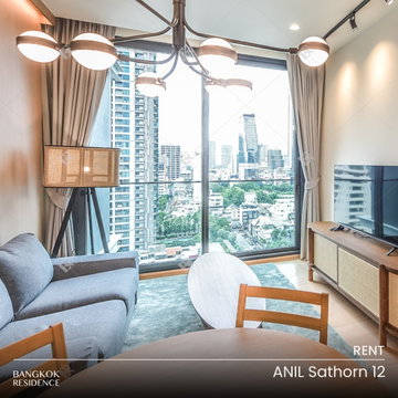 เช่าคอนโด 🌃 ANIL Sathorn 12 1นอน 45ตร.ม. 43K 💎 ห้องสวย เฟอร์ครบ ว่างแล้ว ใกล้ BTS เซนต์หลุยส์  