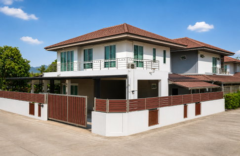 ขายบ้านเดี่ยว 2 ชั้น บ้านบึง ชลบุรี หมู่บ้านบูรพาเมาท์เท่น หลังมุม มีสระว่ายน้ำส่วนตัว