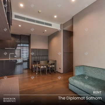เช่าคอนโด 🌆 The Diplomat Sathorn 2นอน 70ตร.ม. 45k 💎 ห้องใหญ่ ราคาดี ใกล้ BTS สุรศักดิ์ 