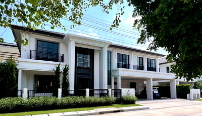 เช่าบ้านเดี่ยว นิคมอัญธานี (เจมโมโปลิส) : 📌 ให้เช่าบ้านเดี่ยว 2 ชั้น เศรษฐสิริ บางนา-สุวรรณภูมิ 5 ห้องนอน 6 ห้องน้ำ