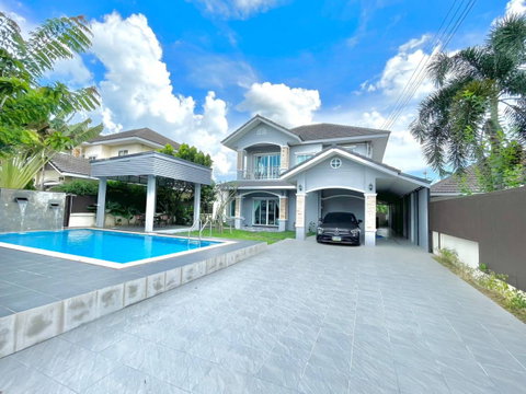 🏡✨ ให้เช่าพูลวิลล่า 2 ชั้น พร้อมสระว่ายน้ำส่วนตัว ภายในโครงการ ✨🏡  A5-V0034