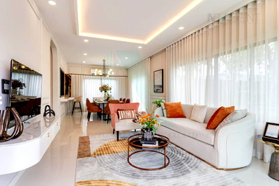 Houses for sale Thai Polymer Textile  : 📌 For Sell House BRITANIA BANGNA - SRIVAREE 2-story 4 bedroom 4 bathroom