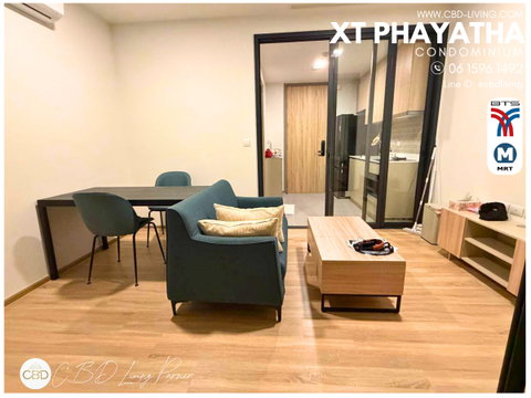 For Rent XT Phayatha 42.50 sq.m. 1 Bedroom ชั้นสูง วิวไม่บล๊อก พร้อมย้ายเข้า