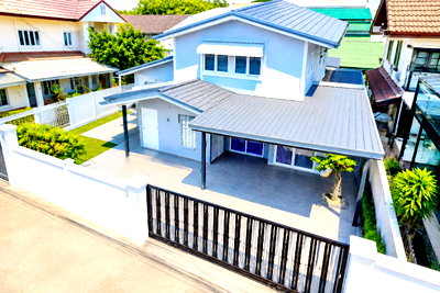เช่าบ้านเดี่ยว ม.สวนดุสิต : สะพาน99 449 ม.  โลตัส ประชาชื่น1-7  บ้านเดี่ยว 2ชั้น MRT บางซ่อน 1.49 กม.  61 ตร.ว.  198 ตร.ม. 3นอน 2น้ำ พร้อมห้องนอนชั้นล่าง