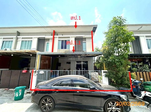 For Sale Townhouse/Townhome  , Pruksa Ville 92 Onnut - Suvarnabhumi , Racha Thewa , Bang Phli , Samut Prakarn , CX-164504 ✅ Live chat with us ADD LINE @connexproperty ✅