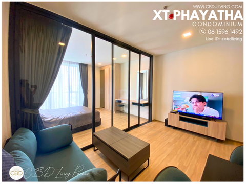For Rent XT Phayatha 42 sq.m. 1 Bedroom ชั้นสูง วิวไม่บล๊อก พร้อมย้ายเข้า