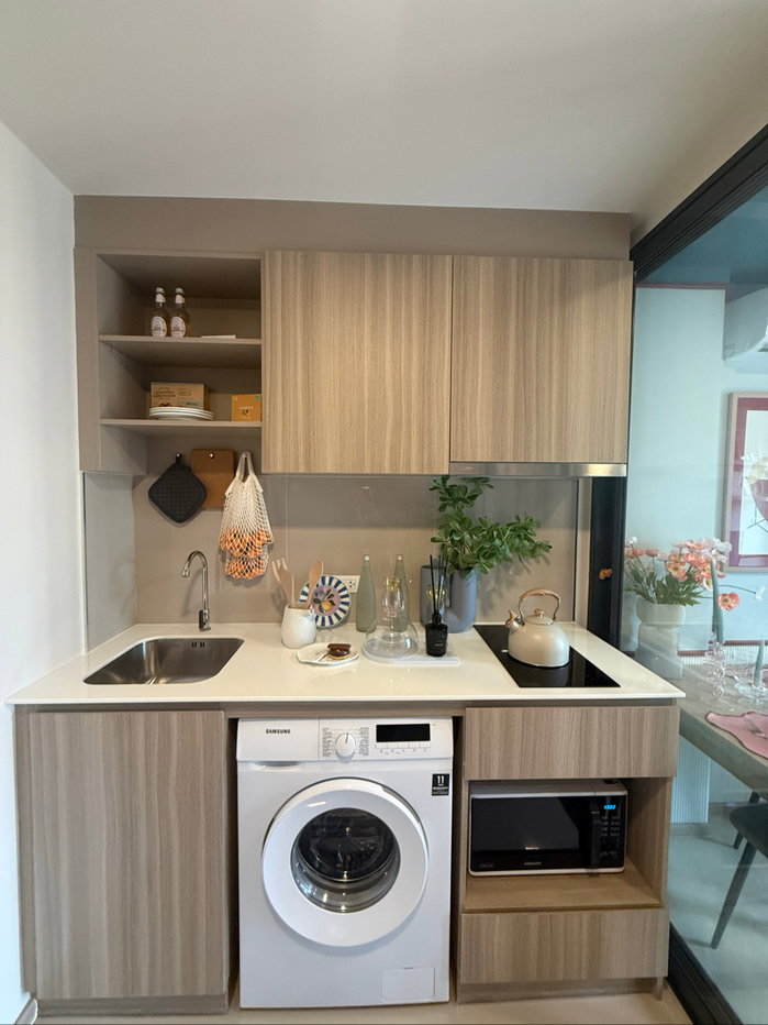รูป ✨ The Base Rise ห้อง 1 Bedroom แต่งครบ พร้อมเข้าอยู่! 30 ตร.ม. | เริ่ม 3.29 ล้าน* - รูปที่ 1/10