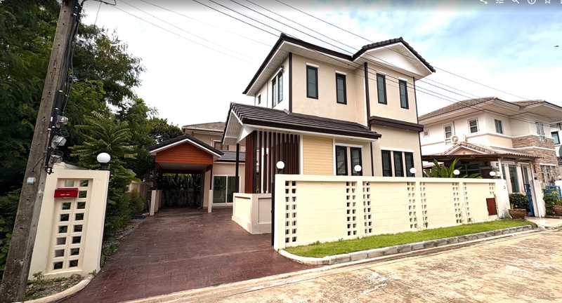 ขายบ้านเดี่ยว : ขายบ้านเดี่ยว หมู่บ้านปัญจทรัพย์ พาร์คปิ่นเกล้า  ติดถนนบรมราชชนนี 