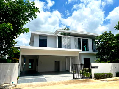 เช่าบ้านเดี่ยว มาร์เก็ต วิลเลจ สุวรรณภูมิ : 🔥 [ให้เช่า] Mantana Bangna KM.15 — 🏡 บ้านหรู 4 ห้องนอน พร้อมห้องแม่บ้านและที่จอดรถ 4 คัน ใกล้ Mega Bangna! ✨