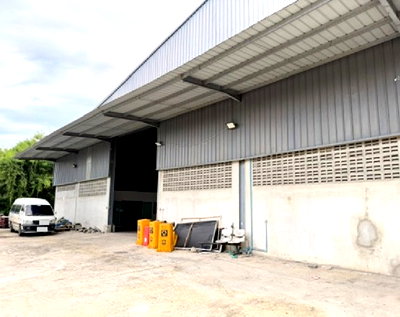 เช่าโรงงาน ม.ราชพฤกษ์ : ให้เช่าโกดังพร้อมสำนักงาน / ขนาดใหญ่ / พื้นที่ 1450 ตารางเมตร ถนนนครอินทร์ บางกรวย ใกล้โลตัส นครอินทร์ รถเทรลเลอร์เข้าออกได้