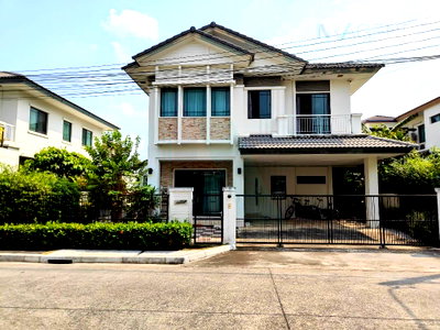 เช่าบ้านเดี่ยว รพ.ซีจีเอช สายไหม : 📌 ให้เช่าบ้านเดี่ยว 2 ชั้น มัณฑนา เลค วัชรพล 3 ห้องนอน 3 ห้องน้ำ