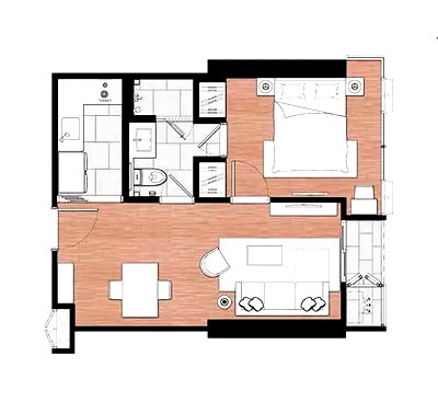 Condos for sale : 31st-Floor 1-BR At One 9 Five Asoke - Rama 9 Near MRT Phra Ram 9 (ID 3192582)