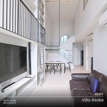 Rental Condo 🌃 Villa Asoke, 2BR 91 sq.m. 50K 💎 Spacious Unit with Beautiful View, Near MRT Phetchaburi 
