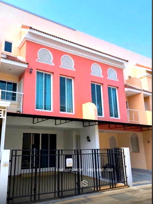 บ้านแฝดให้เช่า : บ้านเช่าบางเเสน ใกล้ ถนนสุขุมวิท โครงการ วิลล่า มารอค บางแสน ✅พร้อมเข้าอยู่ #HR0104