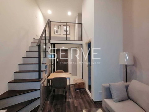 Duplex 1 Bed Lrage Room City View Fully furnished Condo Good Location Close To MRT Phra Ram 9 @ KnightsBridge Space - Rama 9